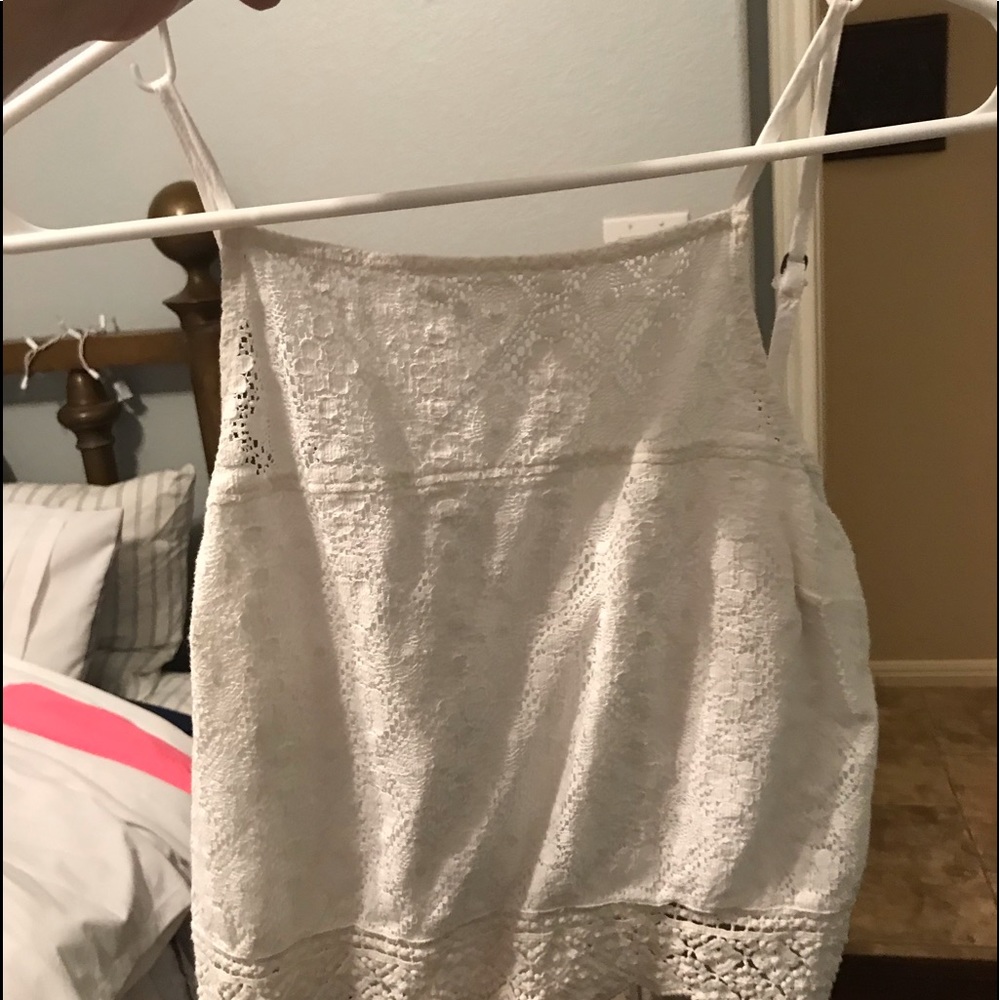 Abercrombie & Fitch white crop top tanktop/halter